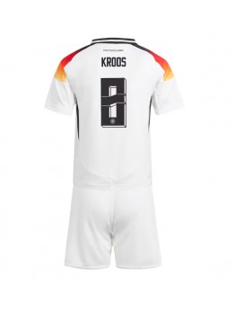 Detské Futbalové oblečenie Nemecko Toni Kroos #8 ME 2024 Krátky Rukáv - Domáci (+ trenírky)